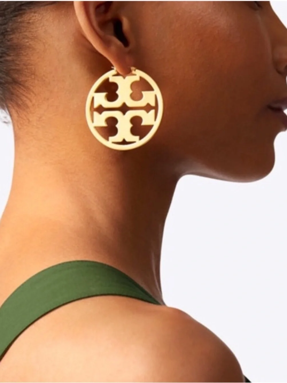 NWOT Tory Burch Icon Hoop Earrings